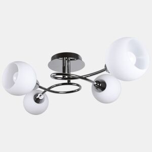 candeeiro de tecto em metal cromado série umbria 63,8 cm