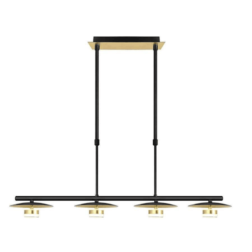 candeeiro de tecto metálico cor preta série cape town 85cm