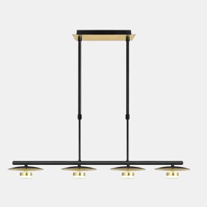 candeeiro de tecto metálico cor preta série cape town 85cm