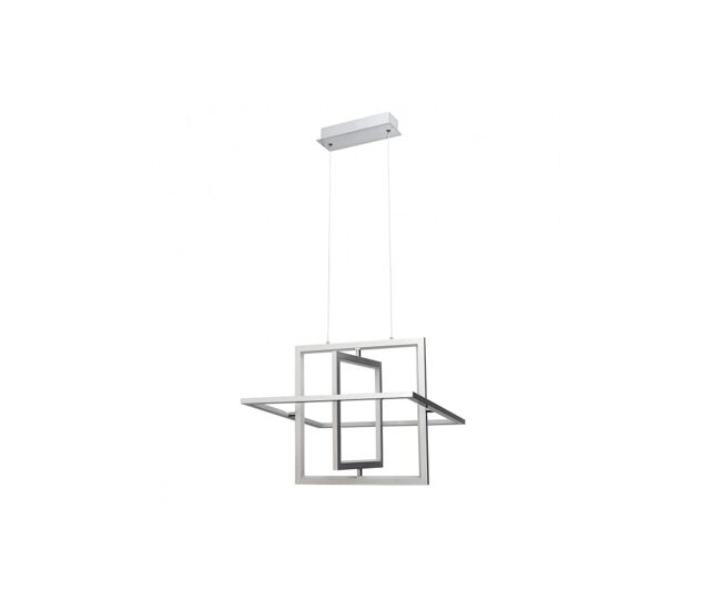 Lampara de techo metal color cromo serie lexie 45cm