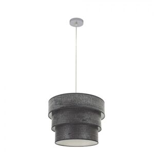 pendente em metal cromado série smile 40cm