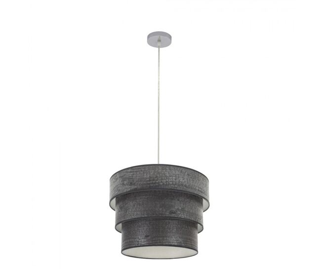 Colgante metal color cromo serie smile 40cm