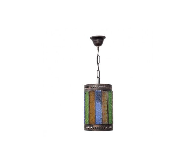Lampara de techo metal color marron serie casablanca 18cm