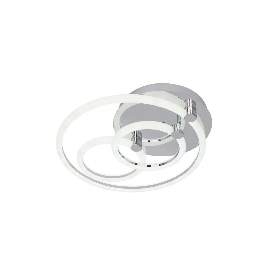 Lampara plafon policarbonato color cromo serie alya 44cm