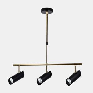 candeeiro de tecto metálico cor preta série marrakech 56cm