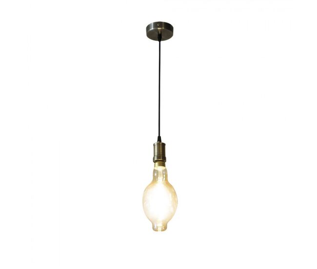 Colgante metal color dorado serie dante 12cm