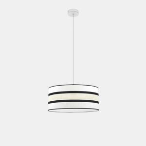 pendente de metal cor branca série karla 40cm