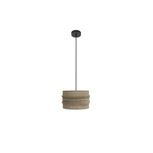 pendente têxtil cor bege série kala 30cm pendente têxtil cor bege série kala 30cm