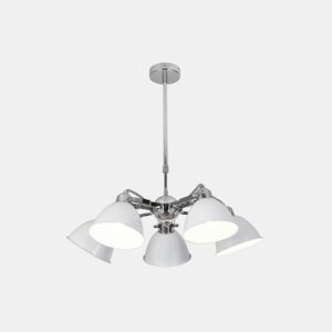 candeeiro de tecto metálico série cor branca buri 52cm