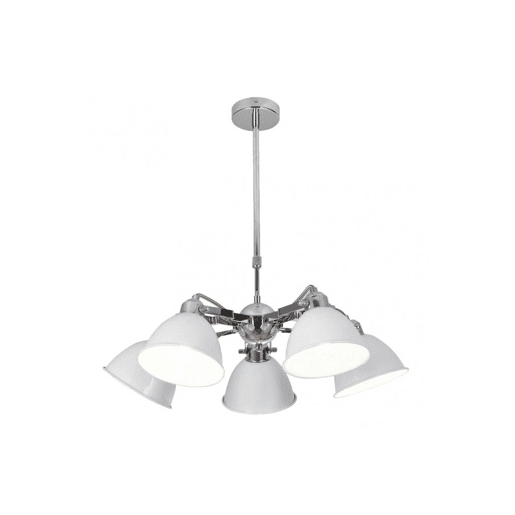 candeeiro de tecto metálico série cor branca buri 52cm