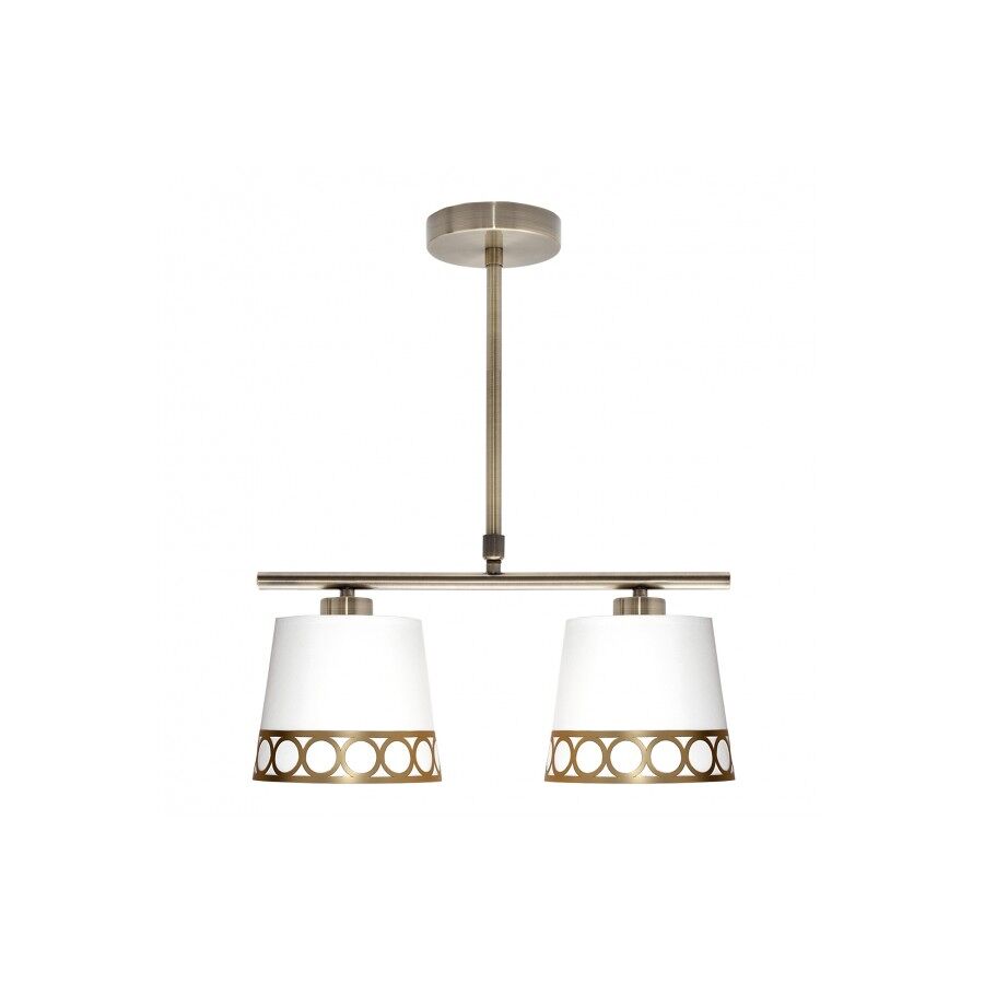 Lampara de techo metal color blanco serie dalia 40cm