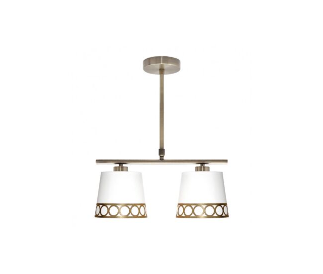 Lampara de techo metal color blanco serie dalia 40cm