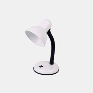 candeeiro de mesa metálico cor branca serie yodo 14cm