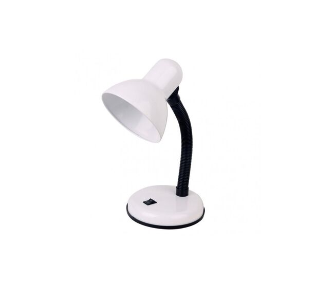 Lampara escritorio metal color blanco serie yodo 14cm