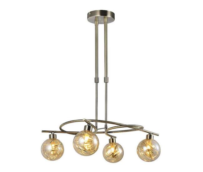 Lampara de techo metal color dorado serie varanasi 50cm