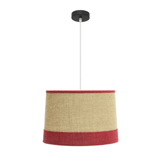candeeiro de tecto têxtil cor bege série tietar 40cm
