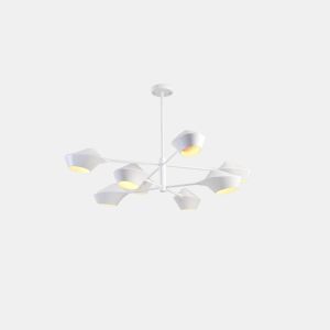 candeeiro de tecto metálico cor branca série beijing 113cm