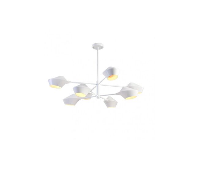 Lampara de techo metal color blanco serie beijing 113cm