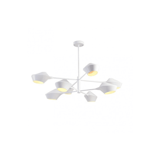 candeeiro de tecto metálico cor branca série beijing 113cm