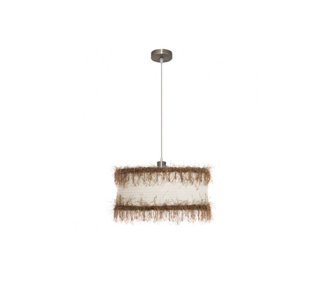 Lampara de techo metal color beige serie hilos 40cm