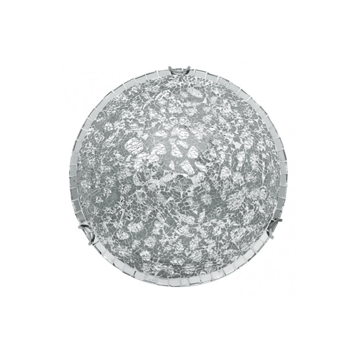 candeeiro de tecto em vidro cromado série tenor 40cm candeeiro de tecto em vidro cromado série tenor 40cm