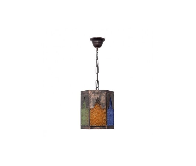 Lampara de techo metal color marron serie meknes 16.5cm