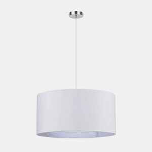 candeeiro de tecto têxtil cor branca série chanza 50cm
