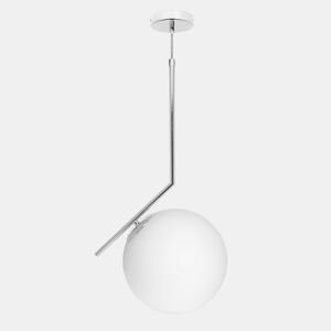 candeeiro de tecto em metal cromado série aimee 35cm