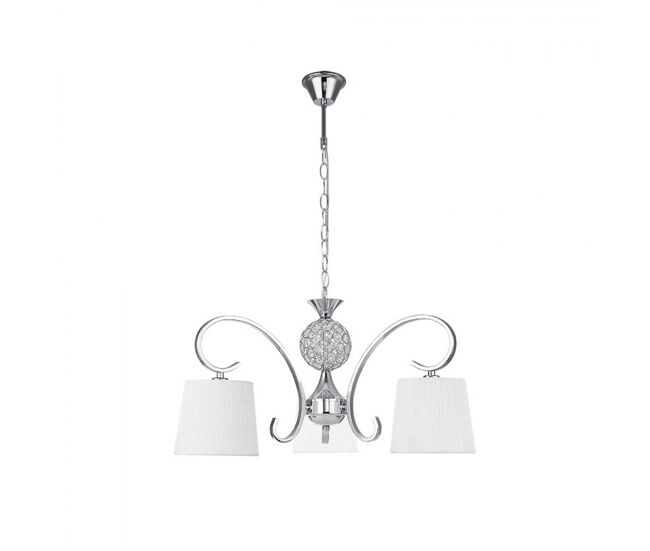 Lampara de techo metal color cromo serie bogota 57cm