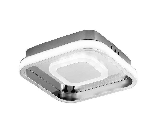 Lampara plafon metal color cromo serie elma 21cm