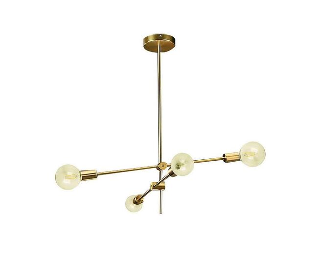Lampara de techo metal color dorado serie jerusalen 71cm