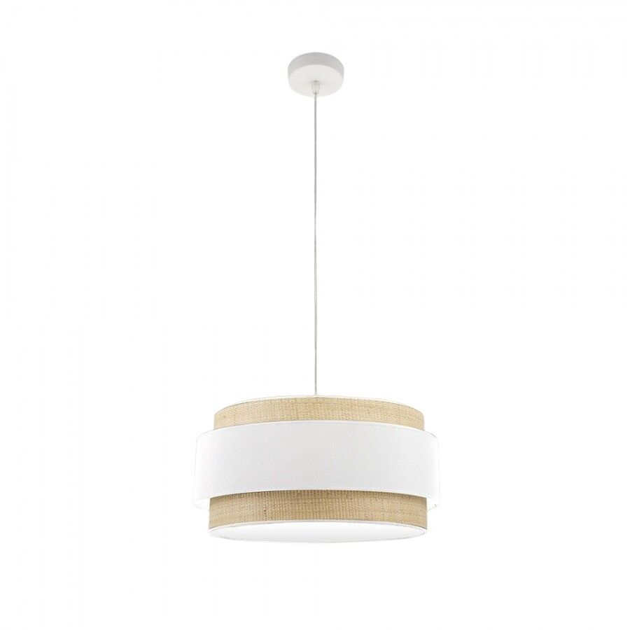 Colgante metal color blanco serie kandy 50cm