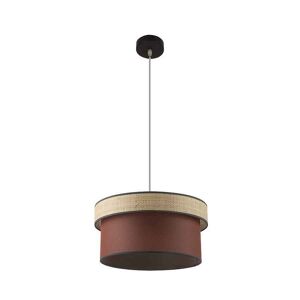 pendente têxtil cor castanha fermin série 40cm