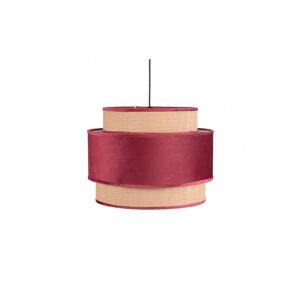 candeeiro de tecto têxtil série cor vermelha adriano 40cm