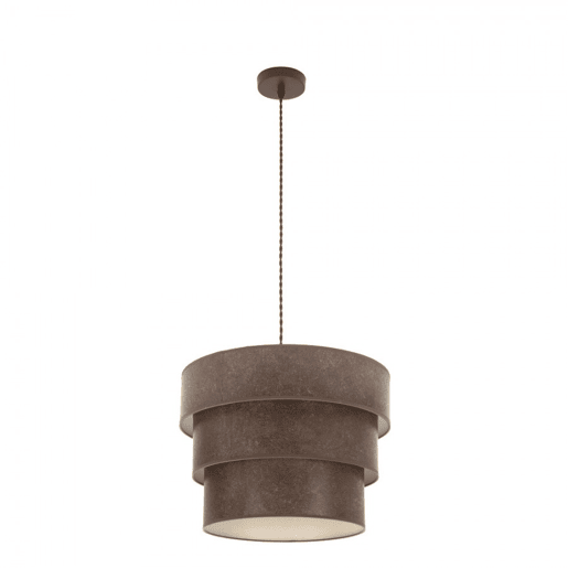 pendente de metal castanho série smile 40cm
