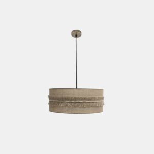 pendente têxtil cor bege série kala 60cm