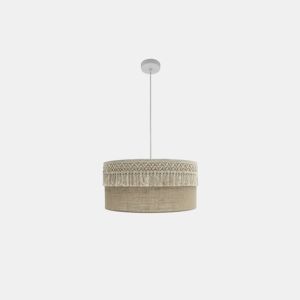 pendente têxtil bege ekaterina série 50cm