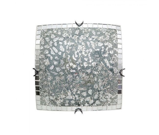 Plafon metal color cromo serie tenor 30cm