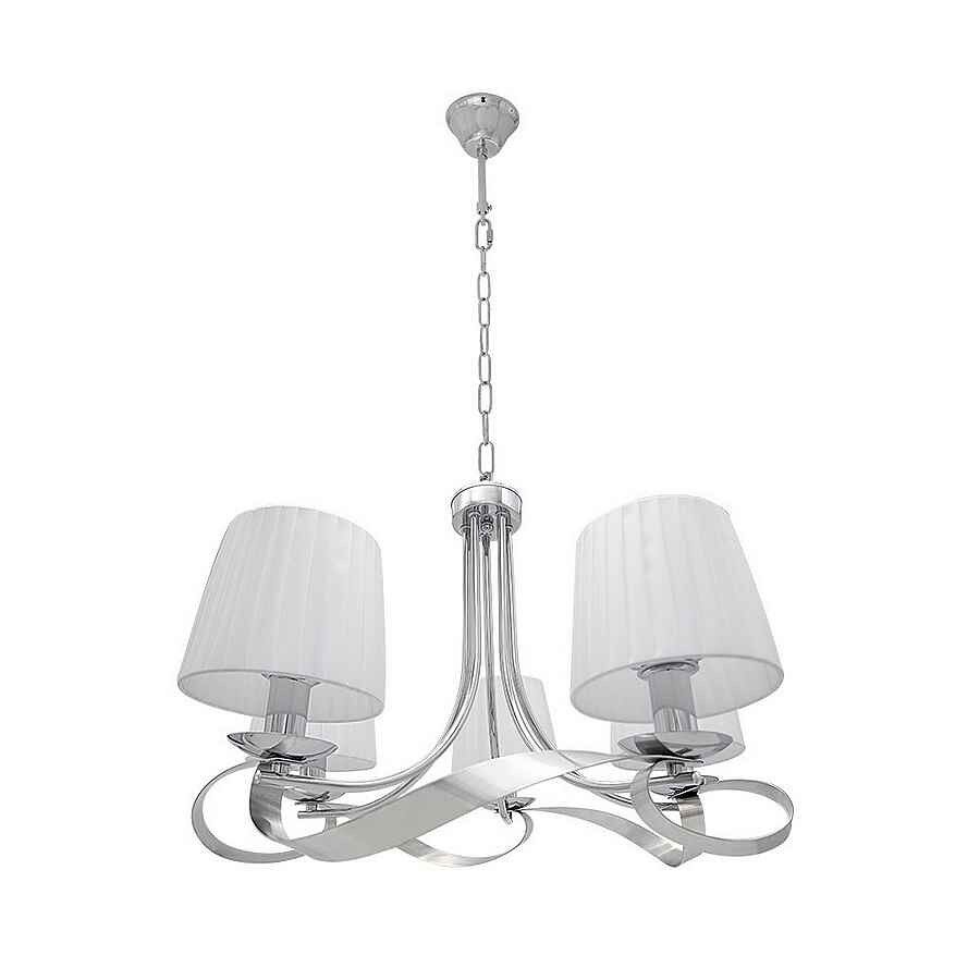Lampara de techo metal color cromo serie baeza 55cm