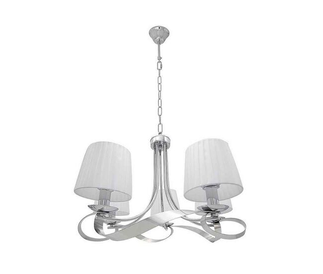 Lampara de techo metal color cromo serie baeza 55cm