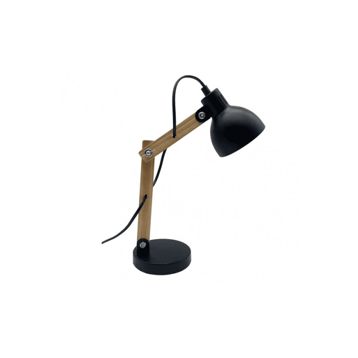 lâmpada flexográfica de metal preto série blai 12cm