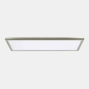 painel led rectangular em metal niquelado série tivoli 30cm