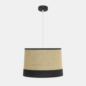 pendente têxtil cor bege série tietar 40cm