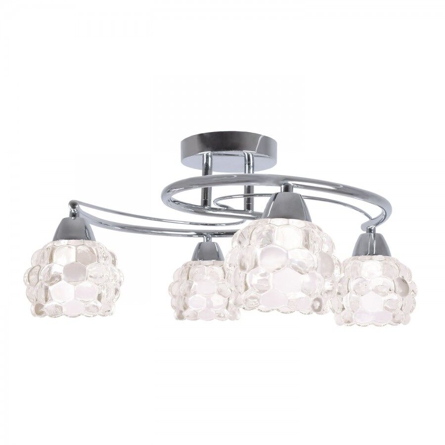 Lámpara De Techo Metal Serie Tulipa Glass