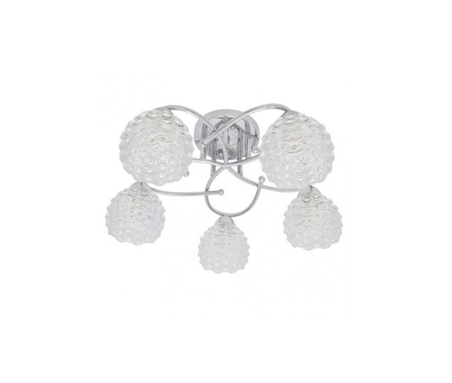Lampara de techo metal color cromo serie bagan 49cm
