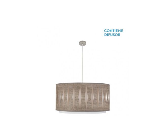 Colgante metal color niquel serie alexandra 60cm