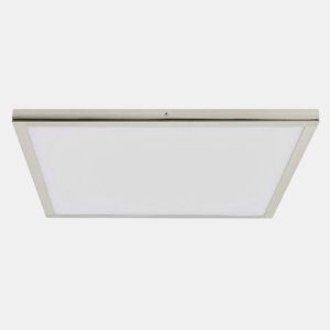 painel metálico quadrado de led série níquel color tivoli 40cm
