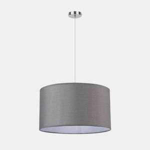 candeeiro de tecto em metal cromado série chanza 40cm