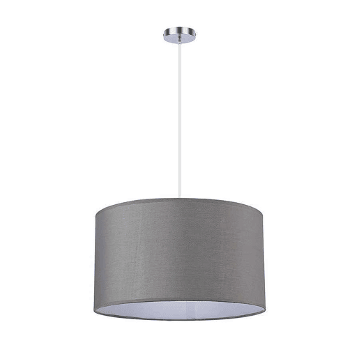 candeeiro de tecto em metal cromado série chanza 40cm