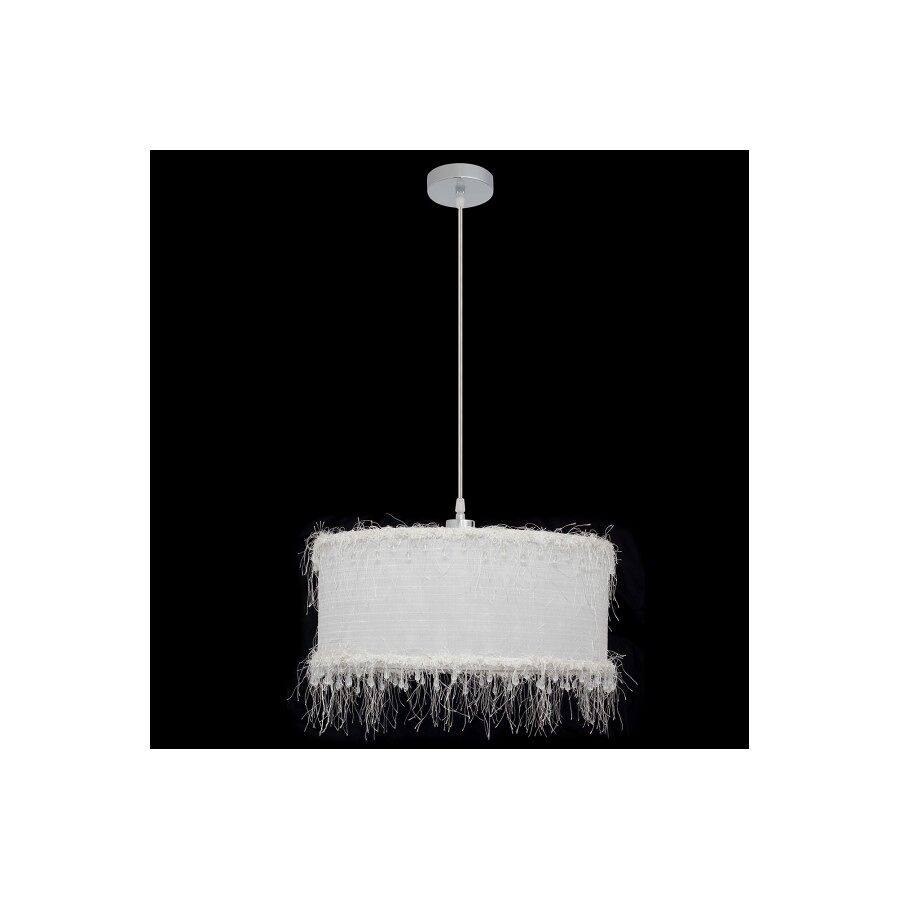 Lampara de techo metal color blanco serie hilos 40cm